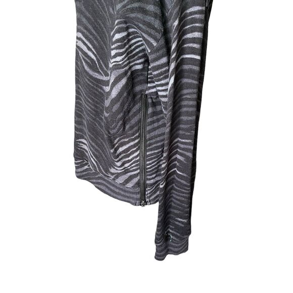 Rails Small Marlo Pullover Sweater Charcoal Watercolor Stripes Black Gray - Picture 8 of 11